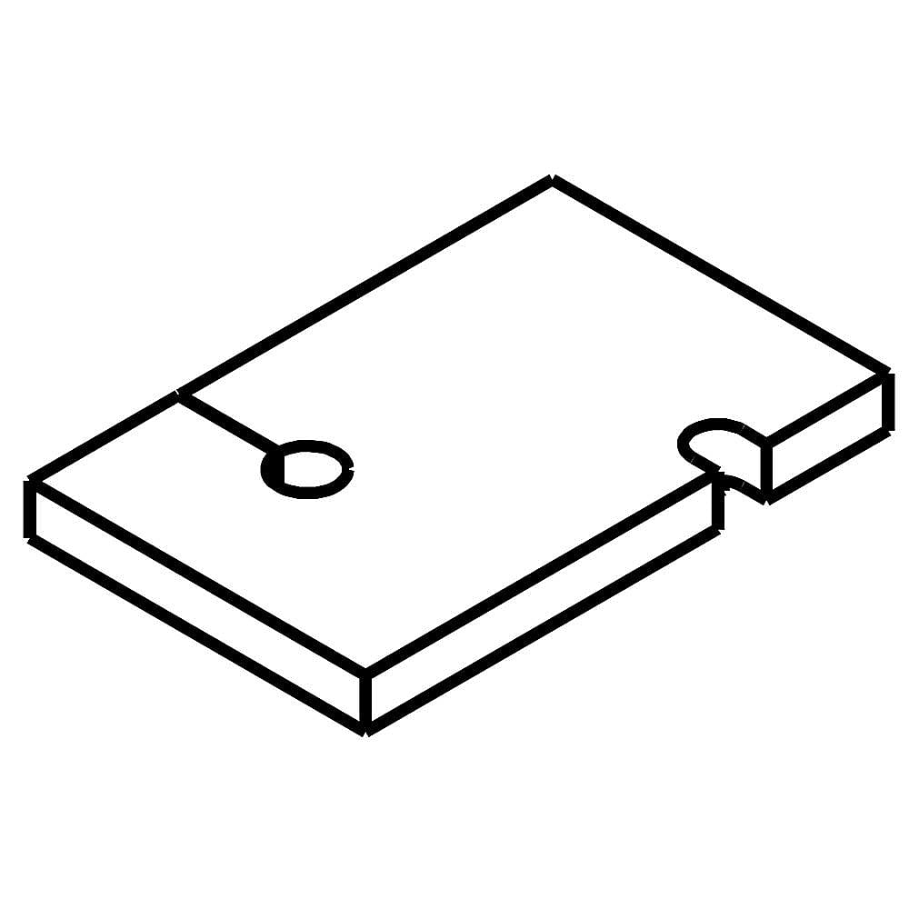 Part #w10703410, Block Evaporator / 2.50 x 2.50 x 0.50