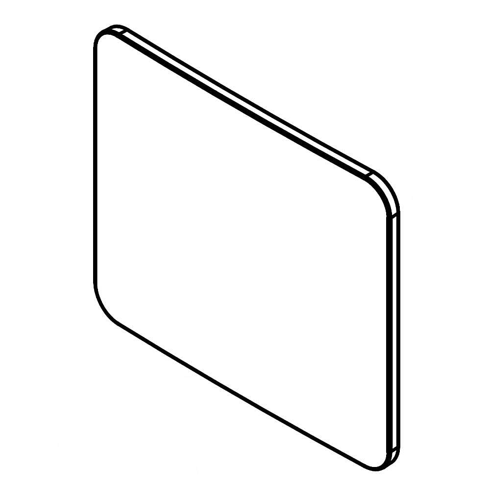 Part #w10704470, Refrigerator Air Filter Cover / 4.75 x 4.00 x 0.08