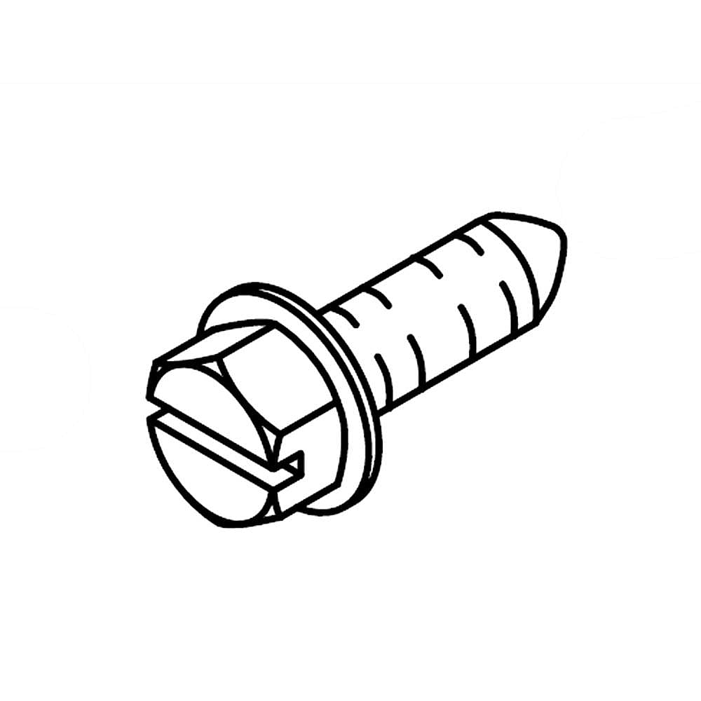 Photo of GE Part #w10709795, Refrigerator Screw from Repair Parts Direct