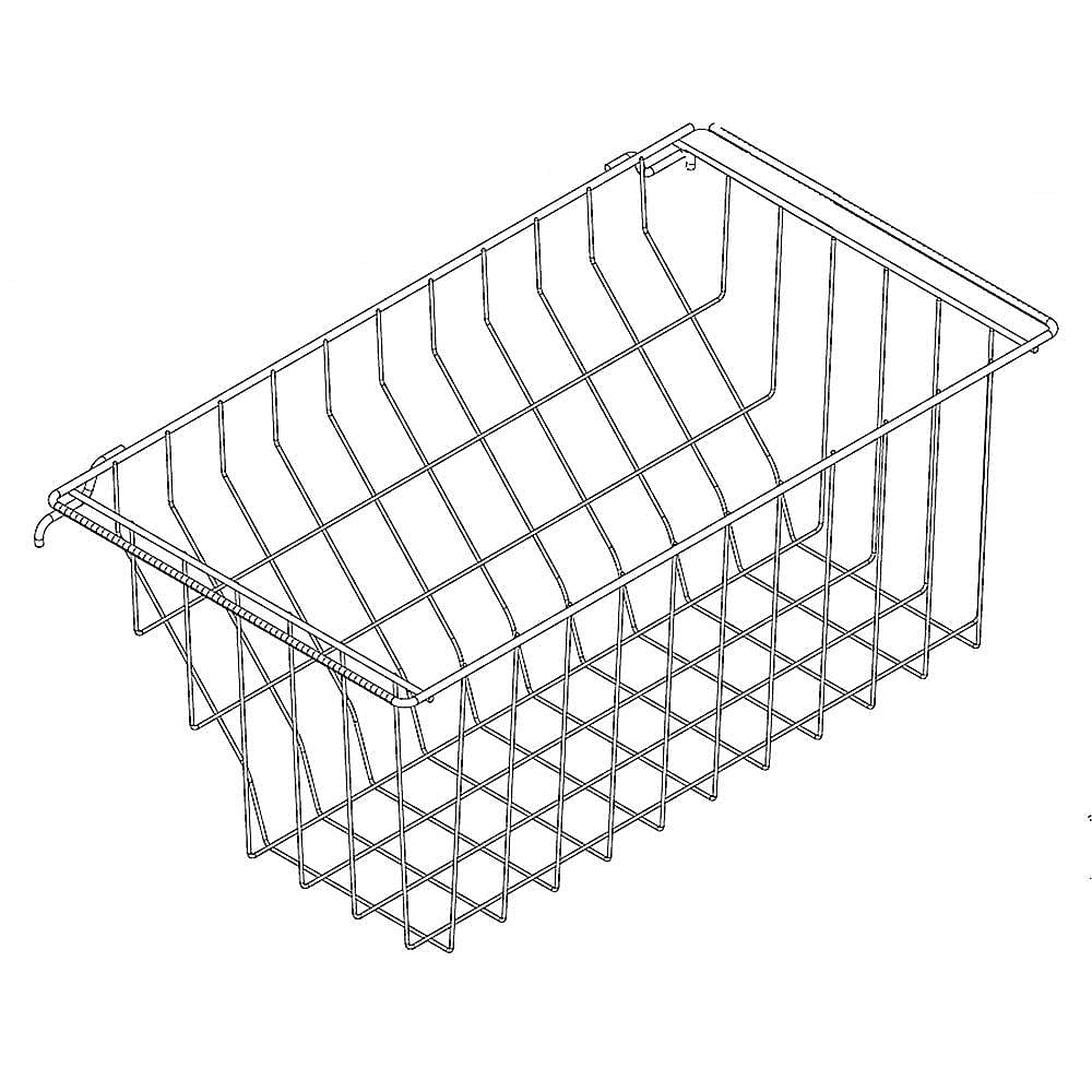 Part #w10713812, Wax Basket-D / 27.50 x 14.12 x 9.50