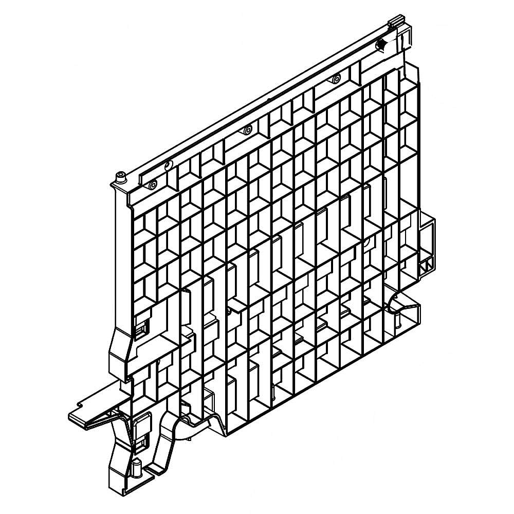 Part #w10715317, Support, Crisper Side (Right Hand) / 16.75 x 12.75 x 2.38