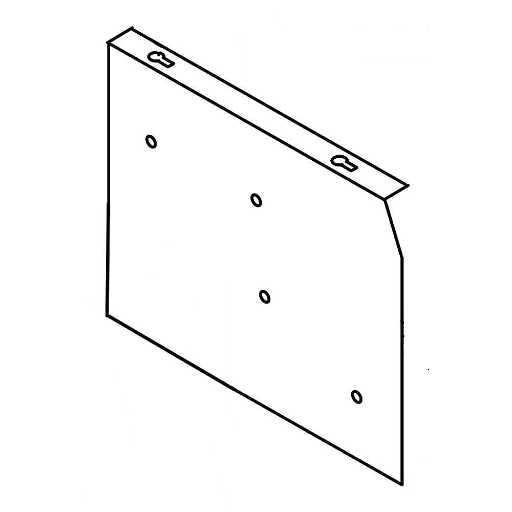 Part #w10716209, Refrigerator Slide Support / 11.25 x 8.25 x 1.00