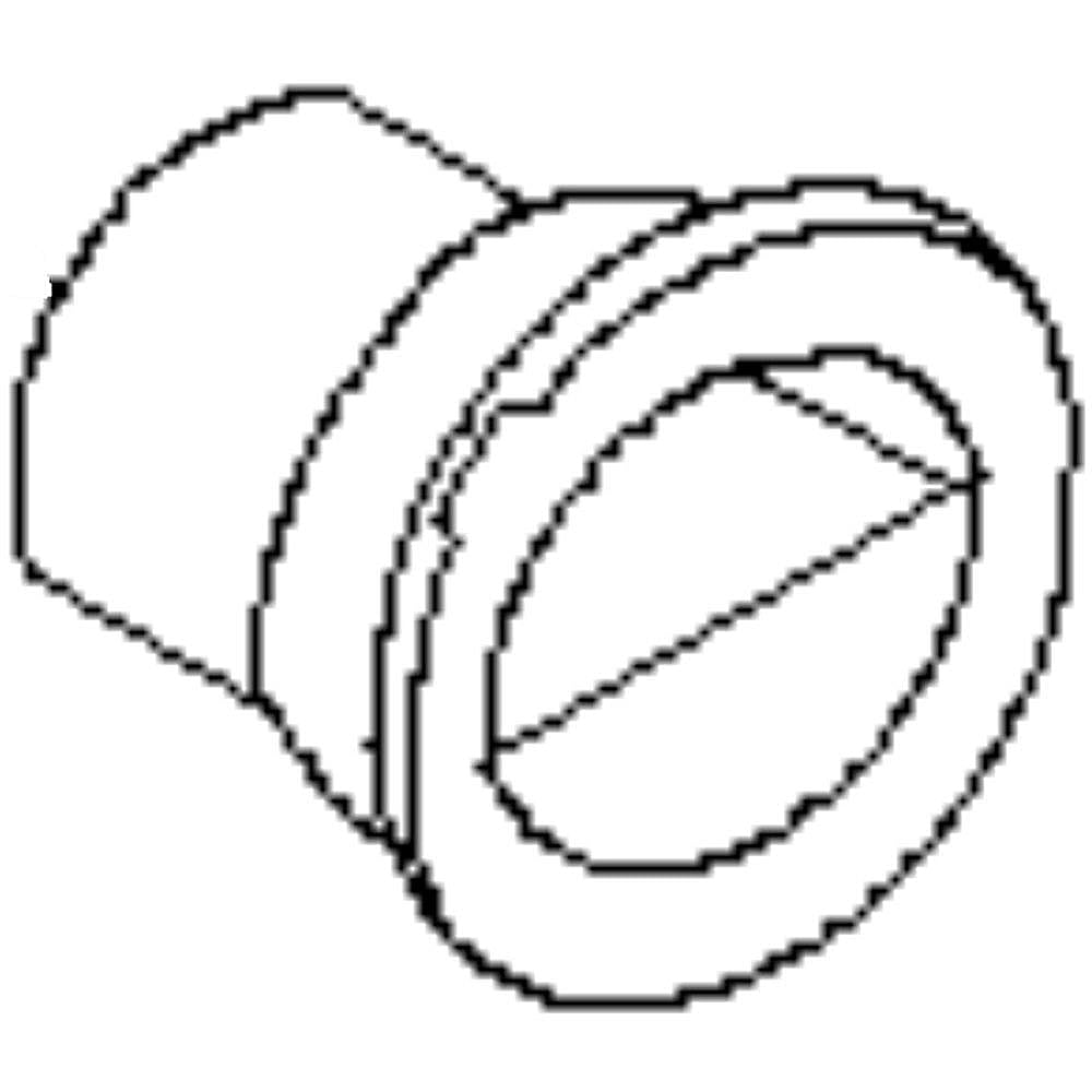 Part #w10723842, Refrigerator Control Knob / 1.25 x 1.25 x 1.00