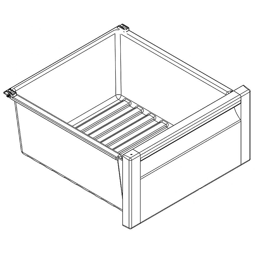 Part #w10726001, Bin Assy-Fc / 11.50 x 11.25 x 7.75