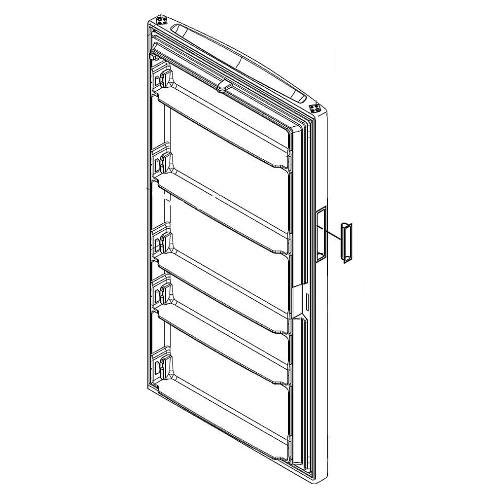 Part #w10746783, Freezer Door Assembly | 68.00 x 36.00 x 8.00