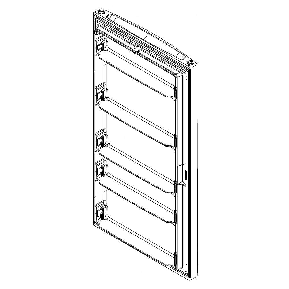 Photo of GE Part #w10746794, Refrigerator Door Assembly (Stainless) | 68.00 x 36.00 x 7.75 from Repair Parts Direct