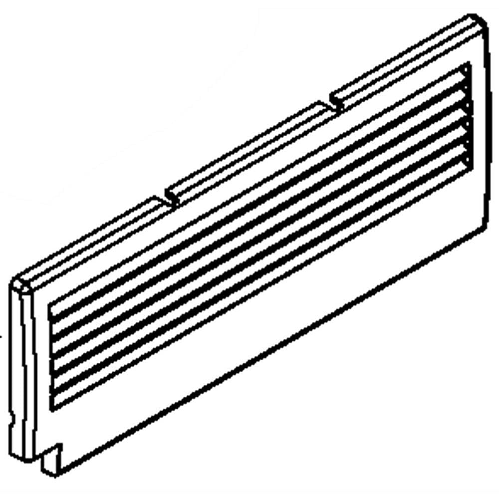 Part #w10749629, Ice Maker Cover / 16.00 x 5.25 x 0.50
