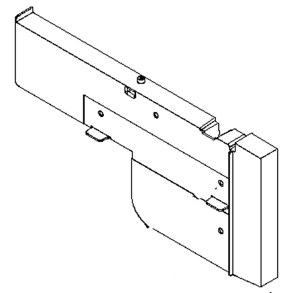 Jenn-Air Part #w10769876, Crisper Spacer | 16.50 x 7.25 x 1.75
