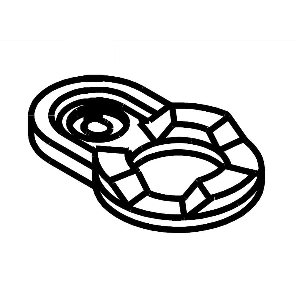 Photo of Kenmore Part #w10770895, Cam Closer | 2.00 x 1.25 x 0.25 from Repair Parts Direct