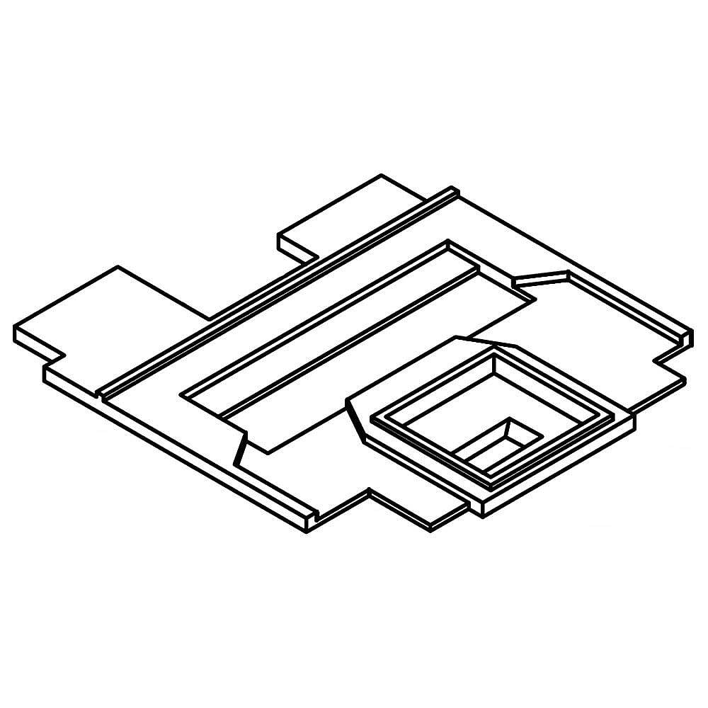KitchenAid Part #w10772919, Refrigerator Fan Cover | 17.25 x 16.00 x 1.00