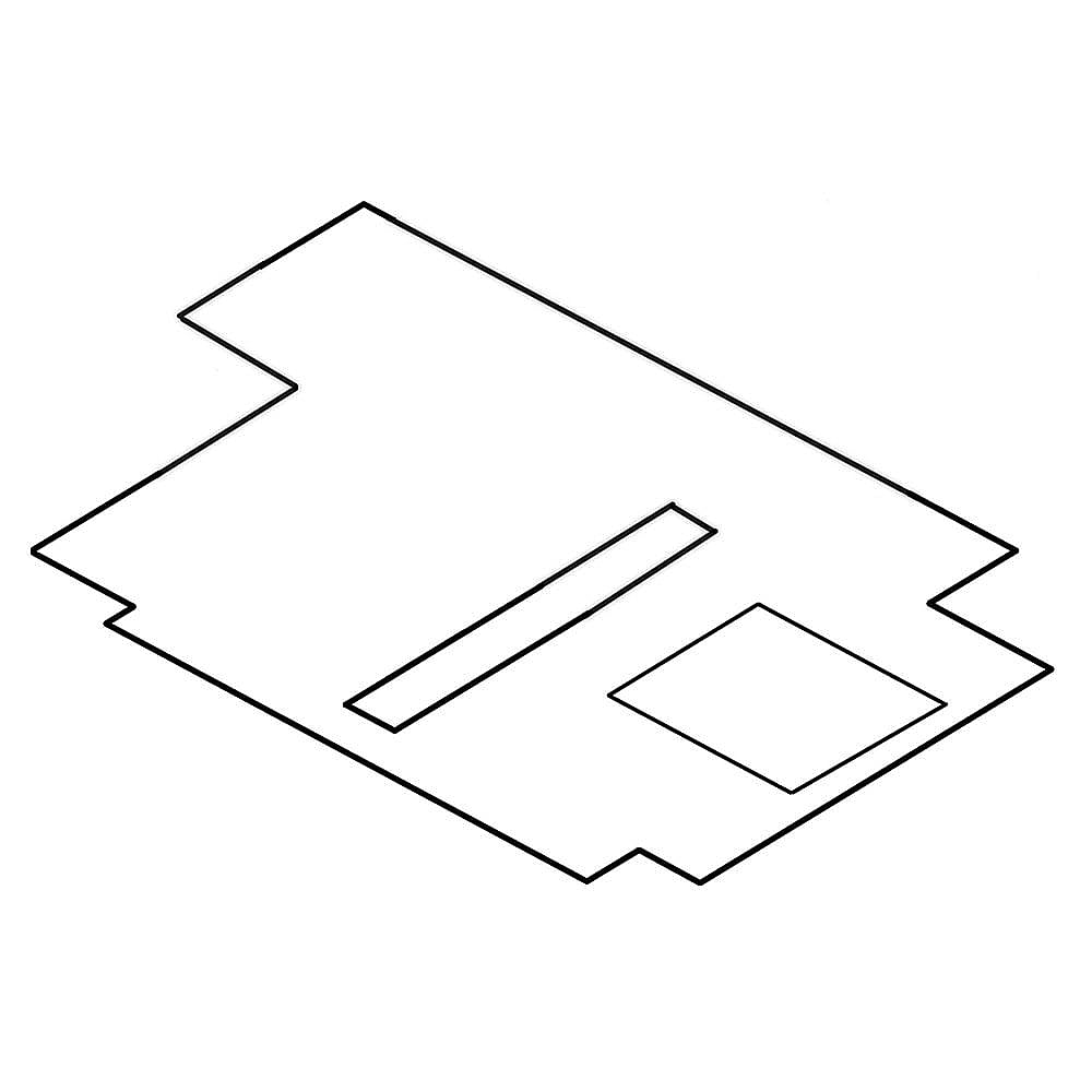 Part #w10772920, Refrigerator Cover Plate / 16.00 x 8.00 x 0.10