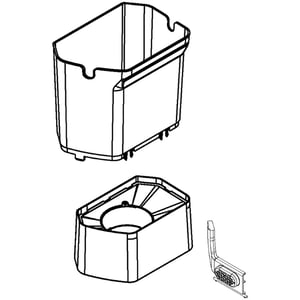 Refrigerator Ice Container Assembly W10784413