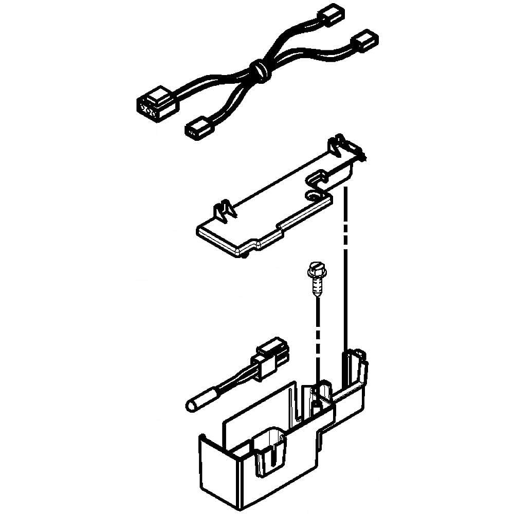 Part #w10785656, Refrigerator Baffle Assembly / 8.25 x 2.75 x 2.50