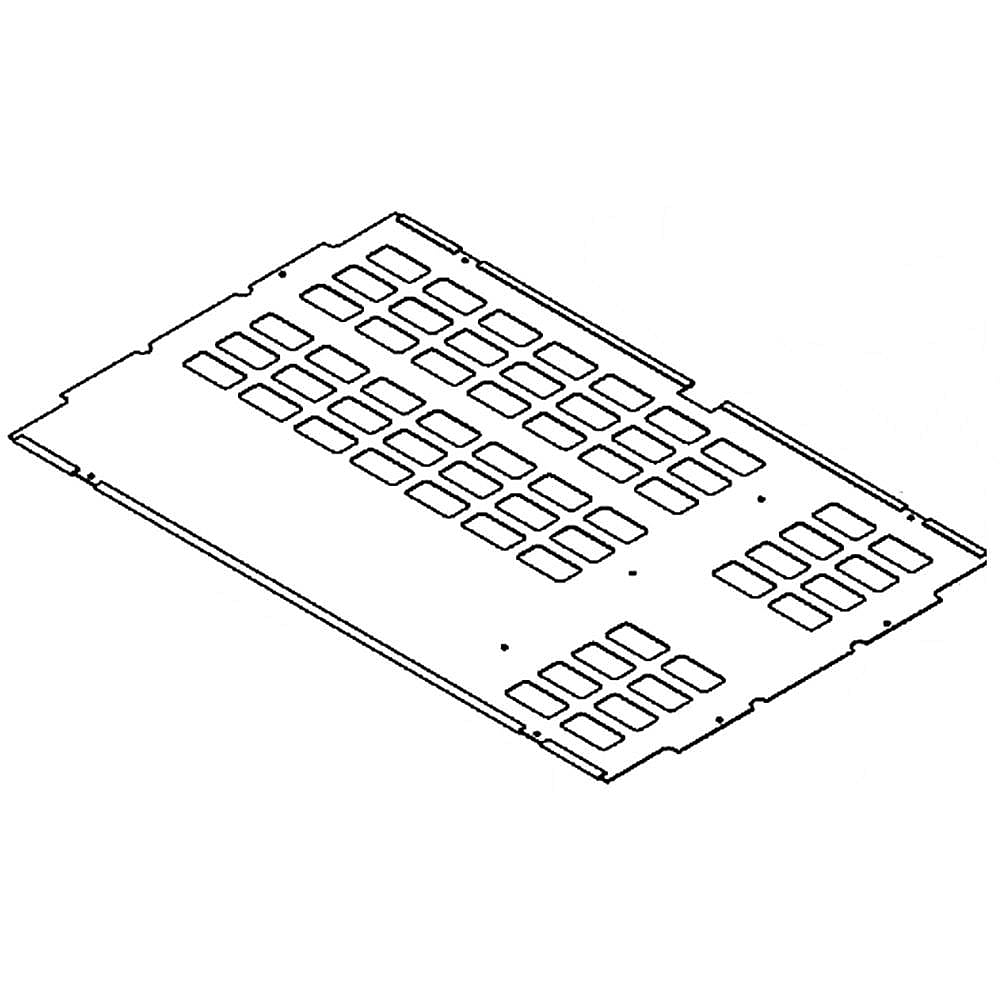 Part #w10788692, Refrigerator Cover, Lower / 22.00 x 13.75 x 0.08