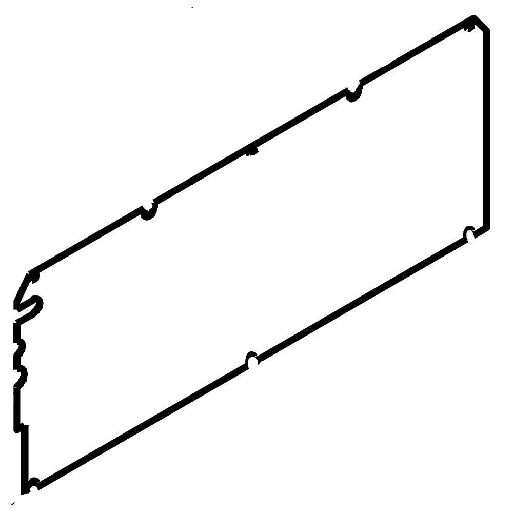 Part #w10788700, Refrigerator Cover, Rear / 21.75 x 9.00 x 0.25