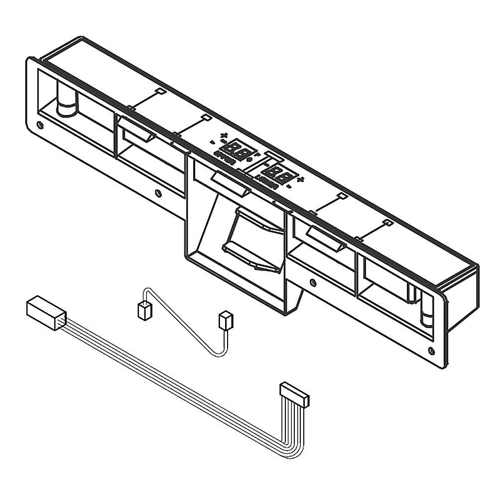 Jenn-Air Part #w10788703, Refrigerator User Interface Assembly | 16.25 x 3.75 x 2.00