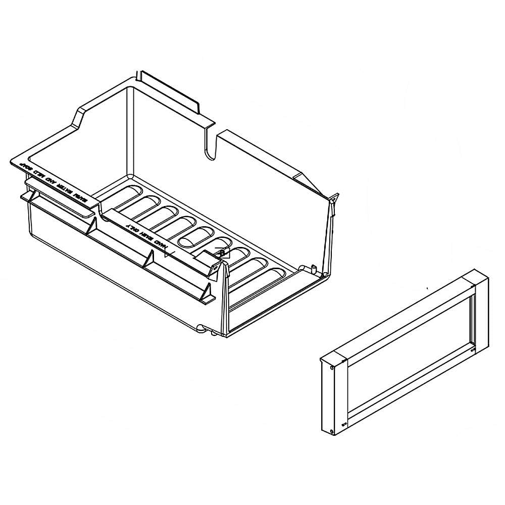 Jenn-Air Part #w10789209, Refrigerator Ice Bin | 12.50 x 13.75 x 9.00