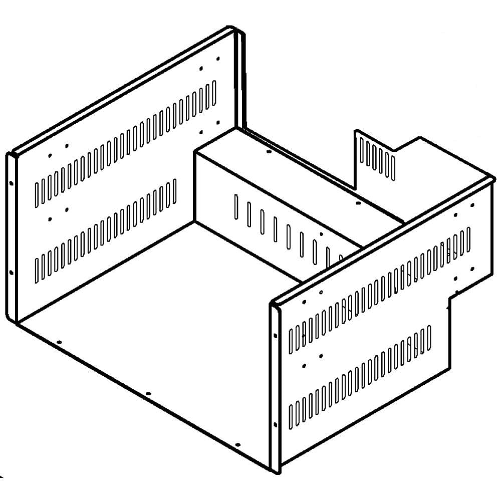 KitchenAid Part #w10789535, Refrigerator Drawer Box Assembly, Lower | 19.75 x 14.50 x 11.00