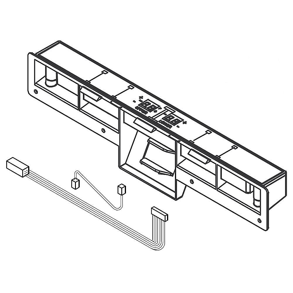 Part #w10789537, Refrigerator User Interface Assembly / 14.25 x 4.00 x 2.50
