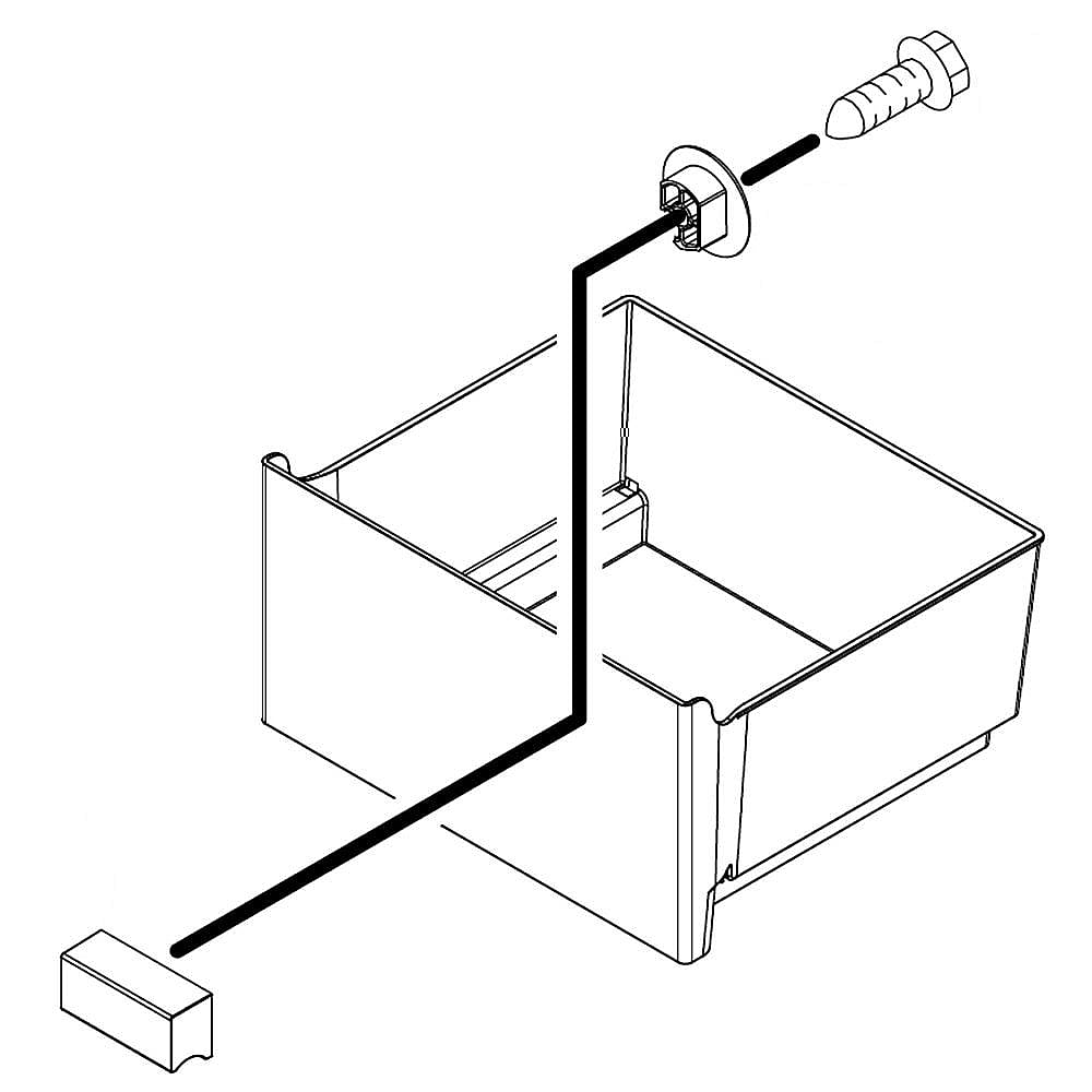 Jenn-Air Part #w10794361, Pan Crisper Assembly | 12.25 x 14.50 x 7.75