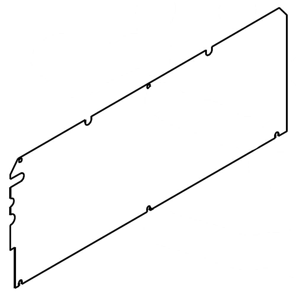 Part #w10796445, Whirlpool Cover / 21.75 x 9.00 x 0.10