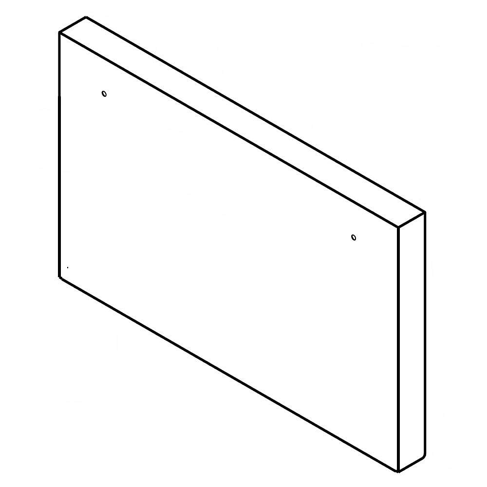 Part #w10796876, Refrigerator Freezer Door Skin (Stainless) / 23.75 x 15.12 x 2.00