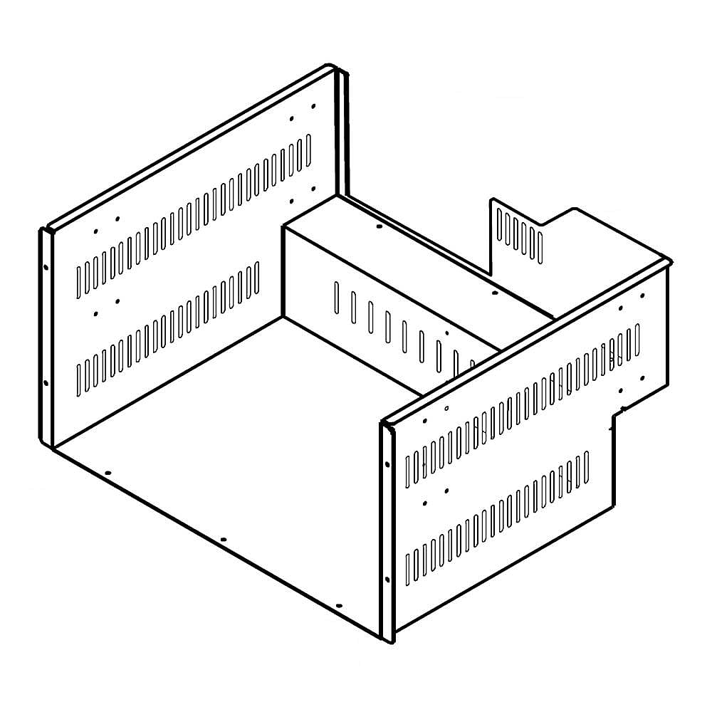 KitchenAid Part #w10796878, Refrigerator Drawer Box Assembly, Lower | 19.75 x 16.75 x 11.00