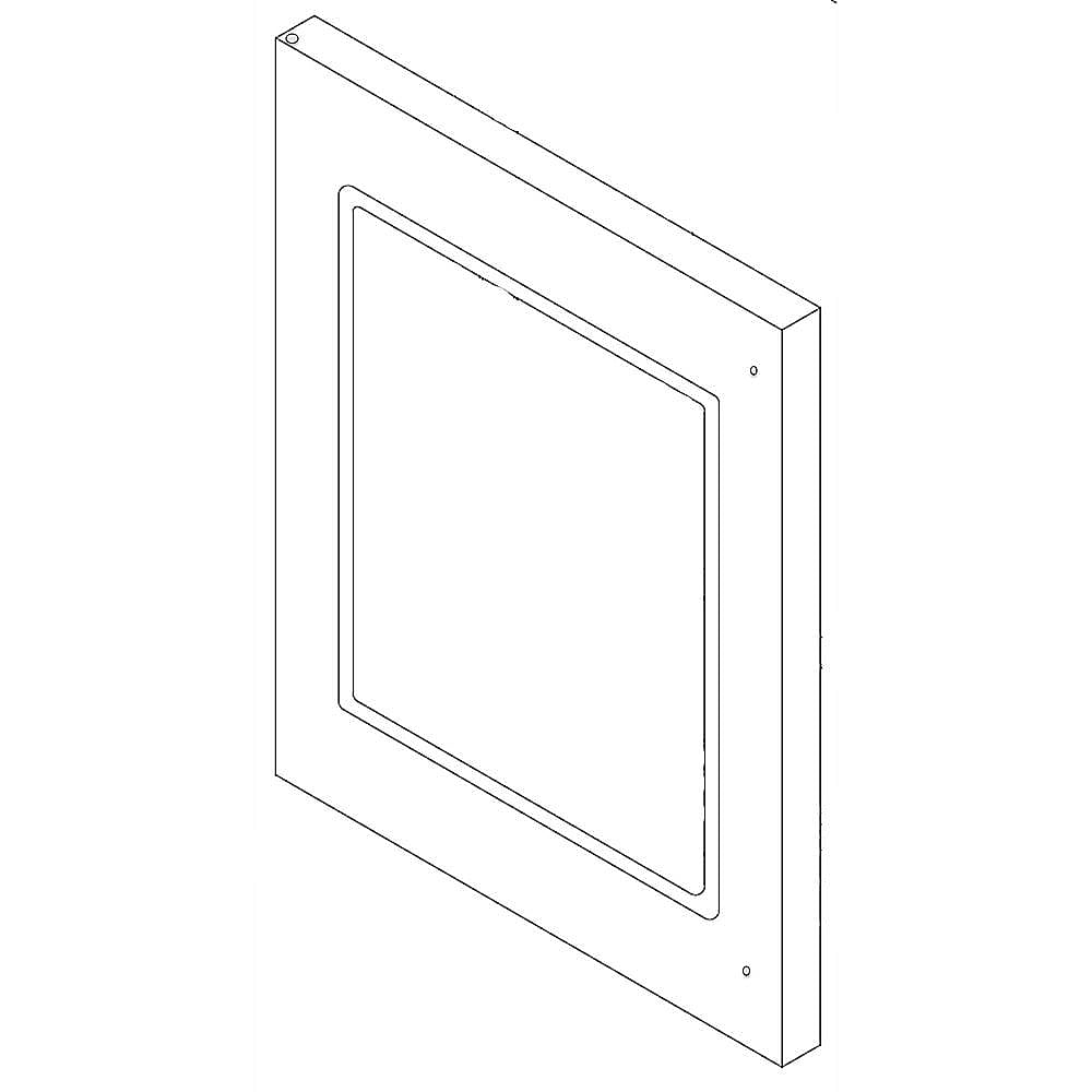 Part #w10797360, Wine Cooler Left-Hinged Door Outer Panel (Stainless) / 33.00 x 24.25 x 5.25