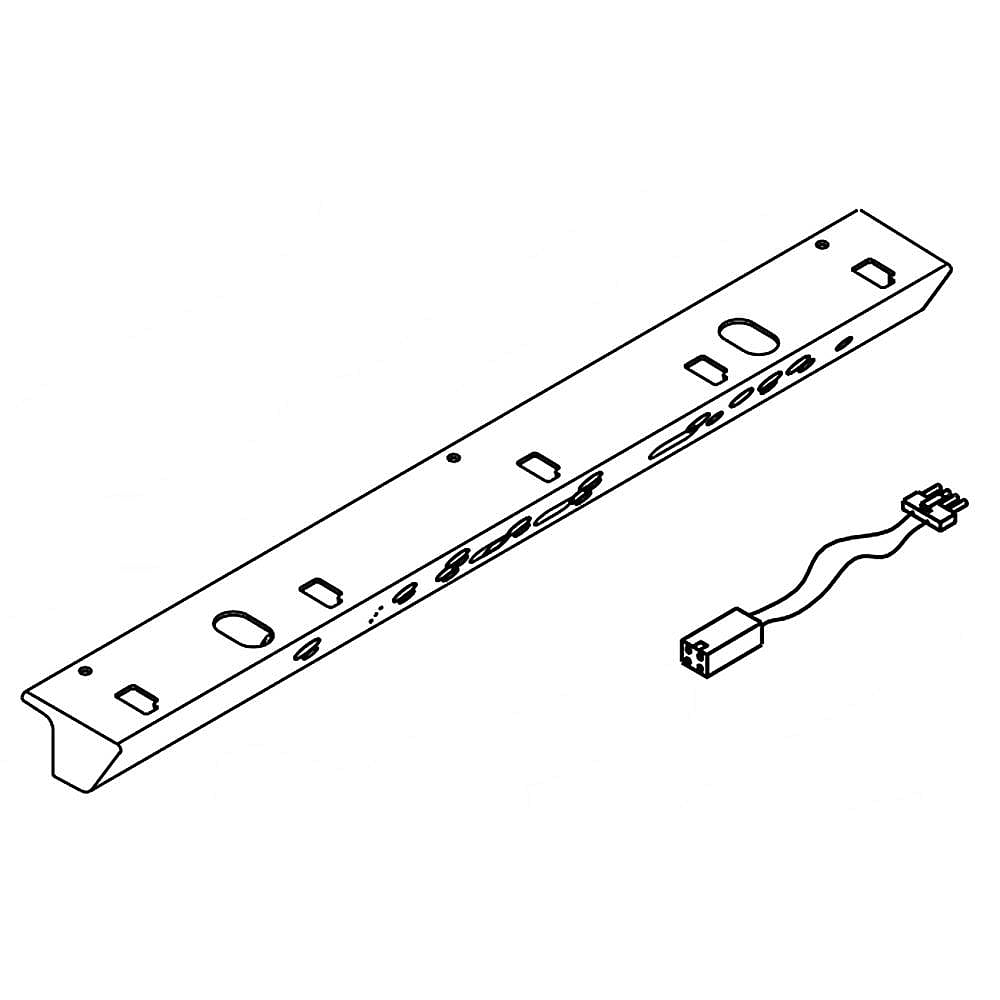 KitchenAid Part #w10798006, Refrigerator Control Box Assembly | 26.50 x 4.00 x 3.00