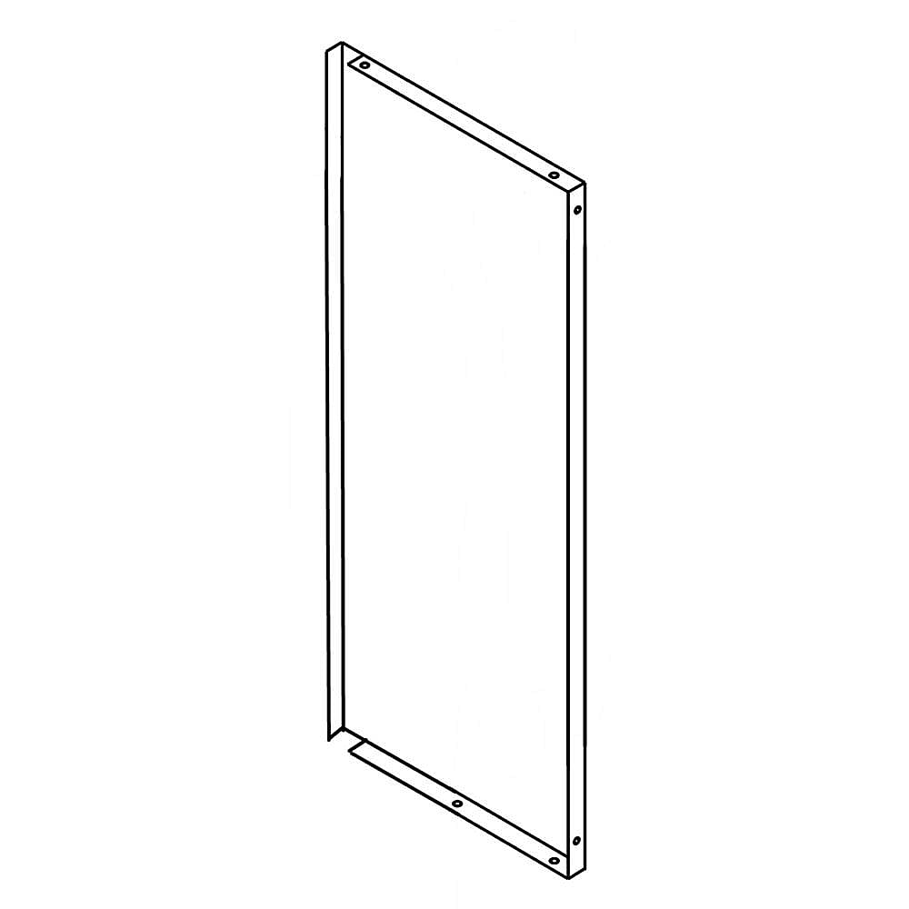 Part #w10799264, Refrigerator Door Skin (Black)