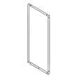 Refrigerator Door Skin (black) for KitchenAid KBFN502EBS05 - Part W10799264