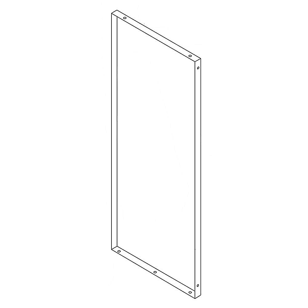 Part #w10799265, Refrigerator Door Outer Panel (Stainless) / 52.50 x 26.75 x 5.50