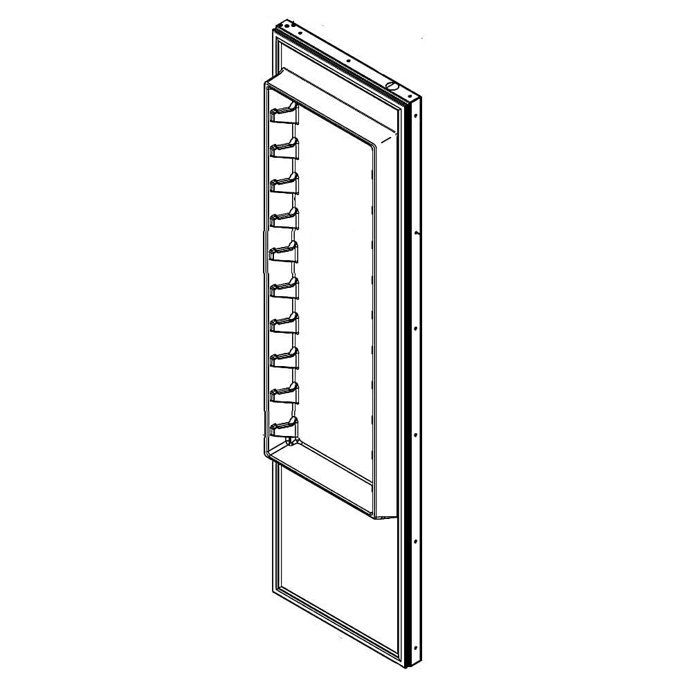 Part #w10800782, Refrigerator Door Assembly (Stainless)