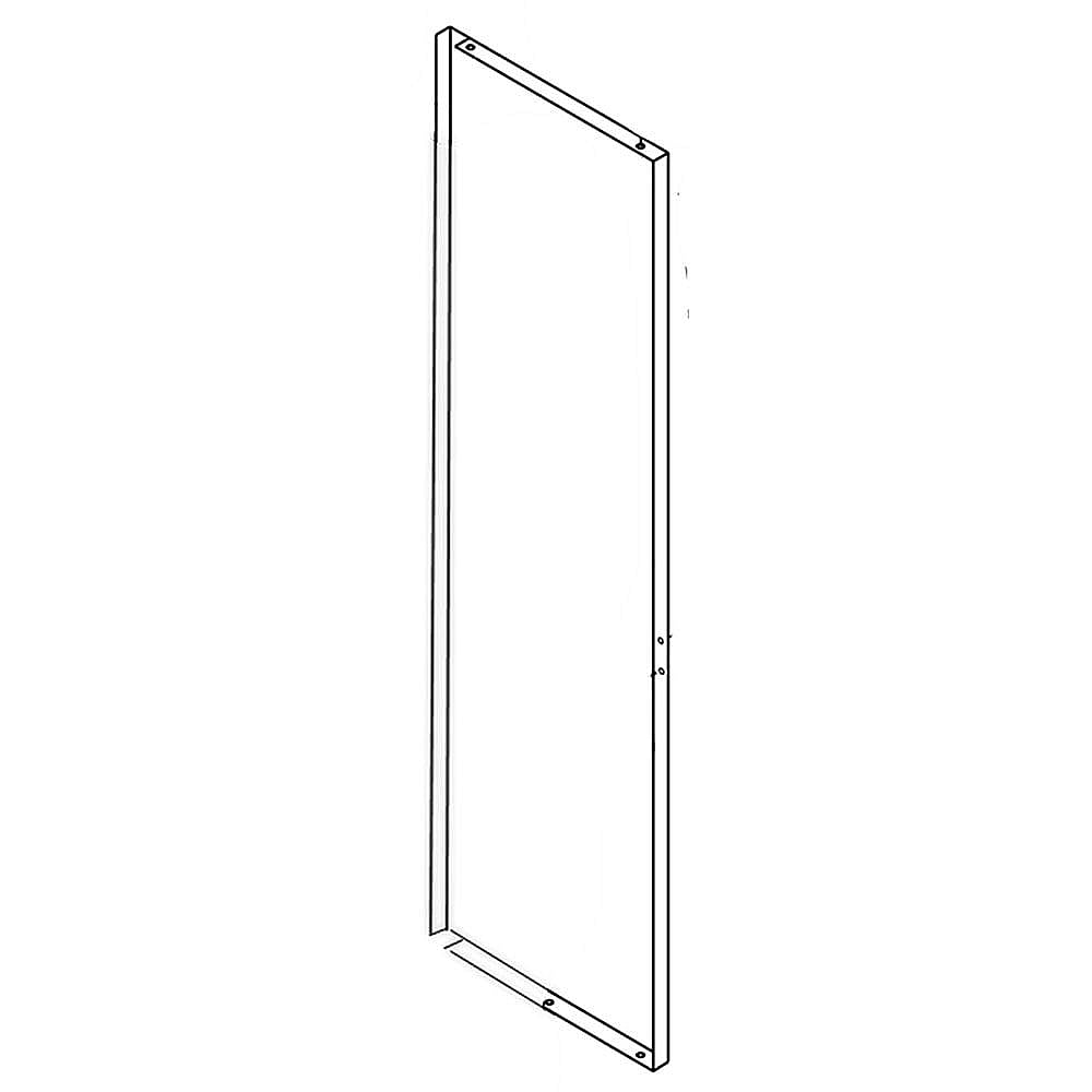 Part #w10800786, Refrigerator Door Outer Panel (Stainless) / 71.00 x 32.25 x 5.50
