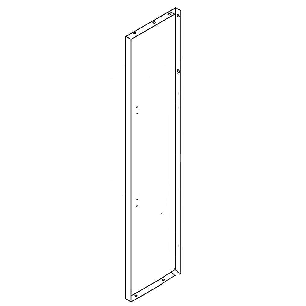 Part #w10800802, Refrigerator Freezer Door Outer Panel (Stainless) / 74.00 x 24.88 x 5.50