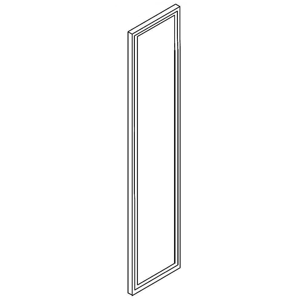 Part #w10800803, Refrigerator Freezer Door Gasket | 36.25 x 23.75 x 2.25