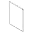Refrigerator Door Skin (stainless) for KitchenAid KBBR206ESS01 - Part W10801506