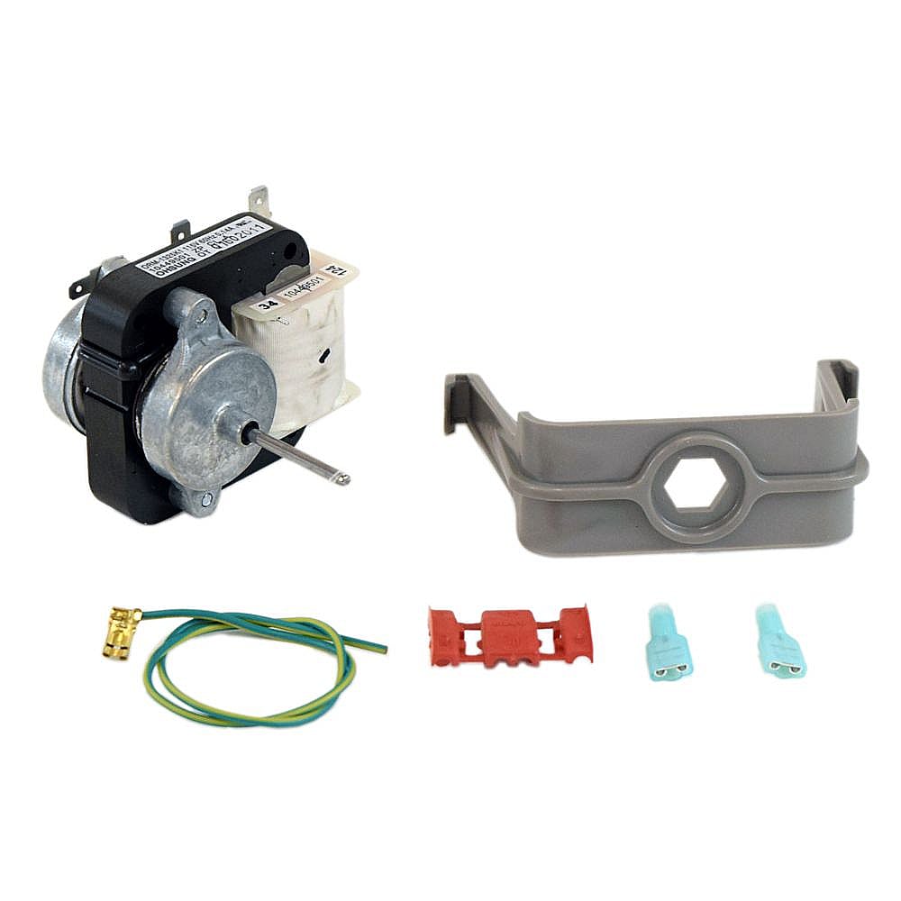 Photo of Refrigerator Evaporator Fan Motor and Bracket Assembly from Repair Parts Direct