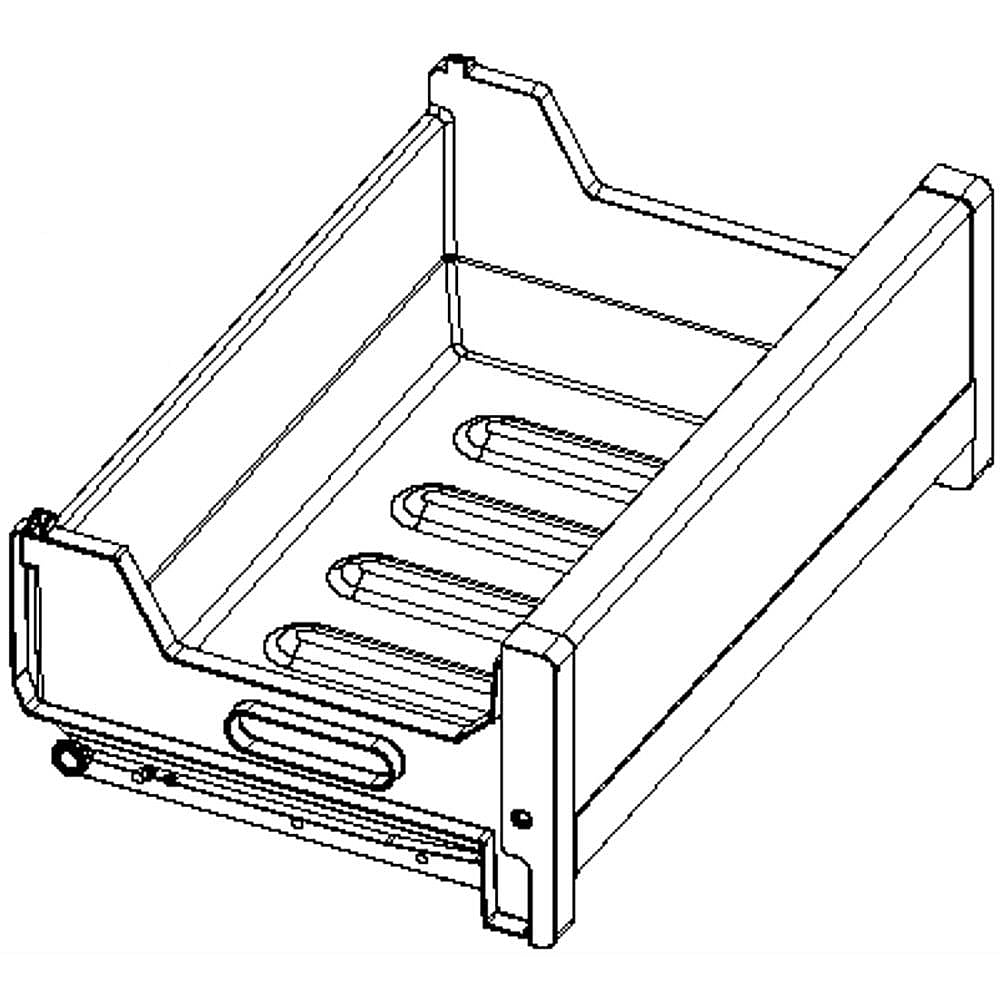 Photo of Whirlpool Part #w10826132, Refrigerator Drawer Assembly | 19.00 x 12.25 x 7.25 from Repair Parts Direct