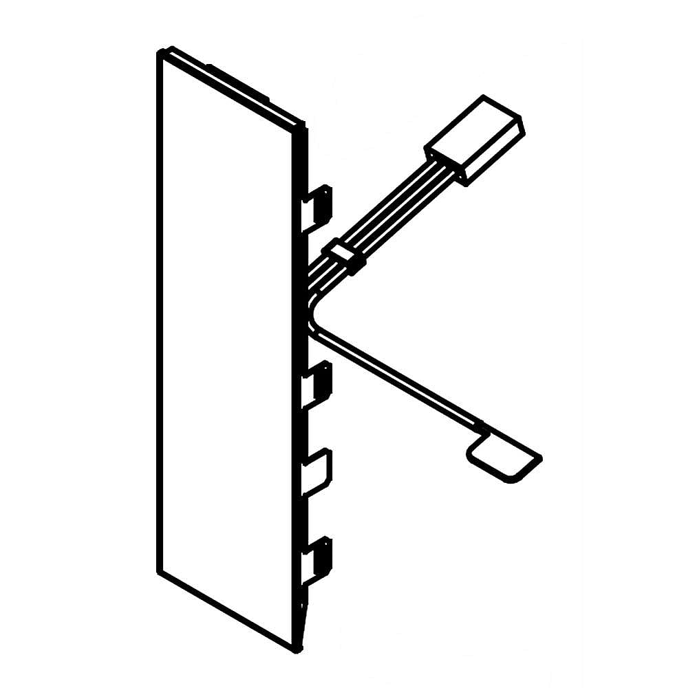 Photo of GE Part #w10830855, Refrigerator Cover | 10.63 x 5.00 x 2.75 from Repair Parts Direct
