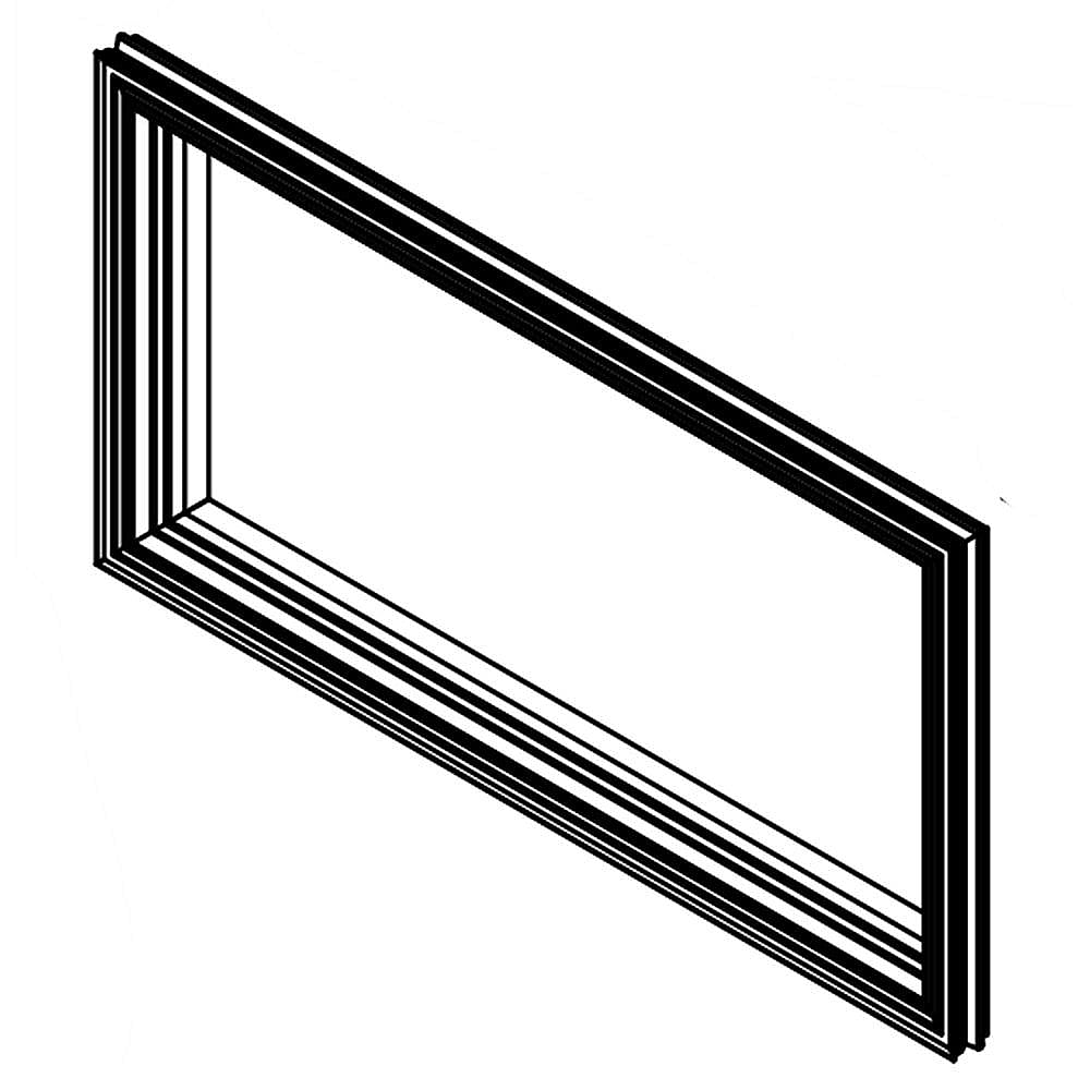Part #w10832386, Refrigerator Pantry Drawer Gasket (Gray) / 23.00 x 20.00 x 2.50