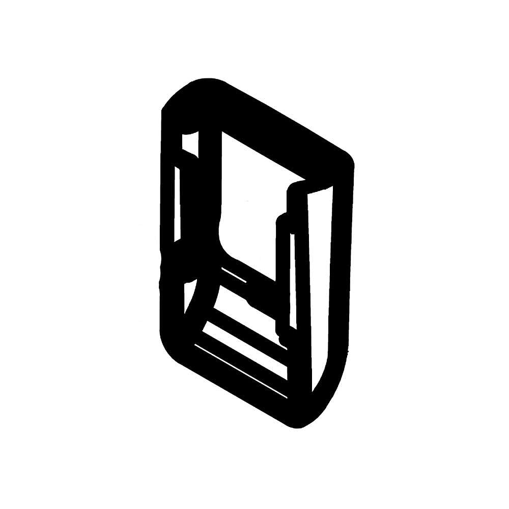 Photo of GE Part #w10838316, Refrigerator Cover | 2.00 x 1.00 x 0.25 from Repair Parts Direct