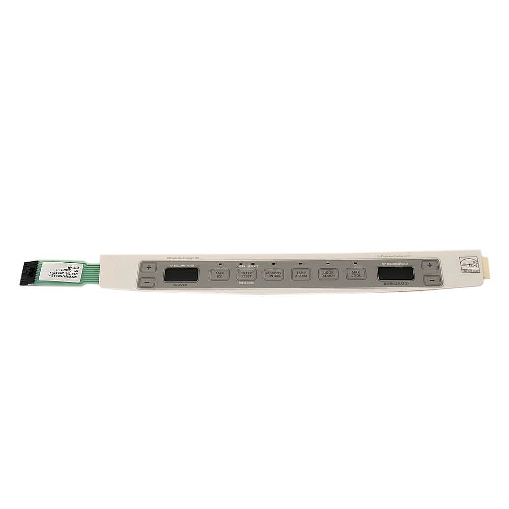 Part #w10839422, Refrigerator Control Panel Overlay / 3.44 x 2.82 x 17.06