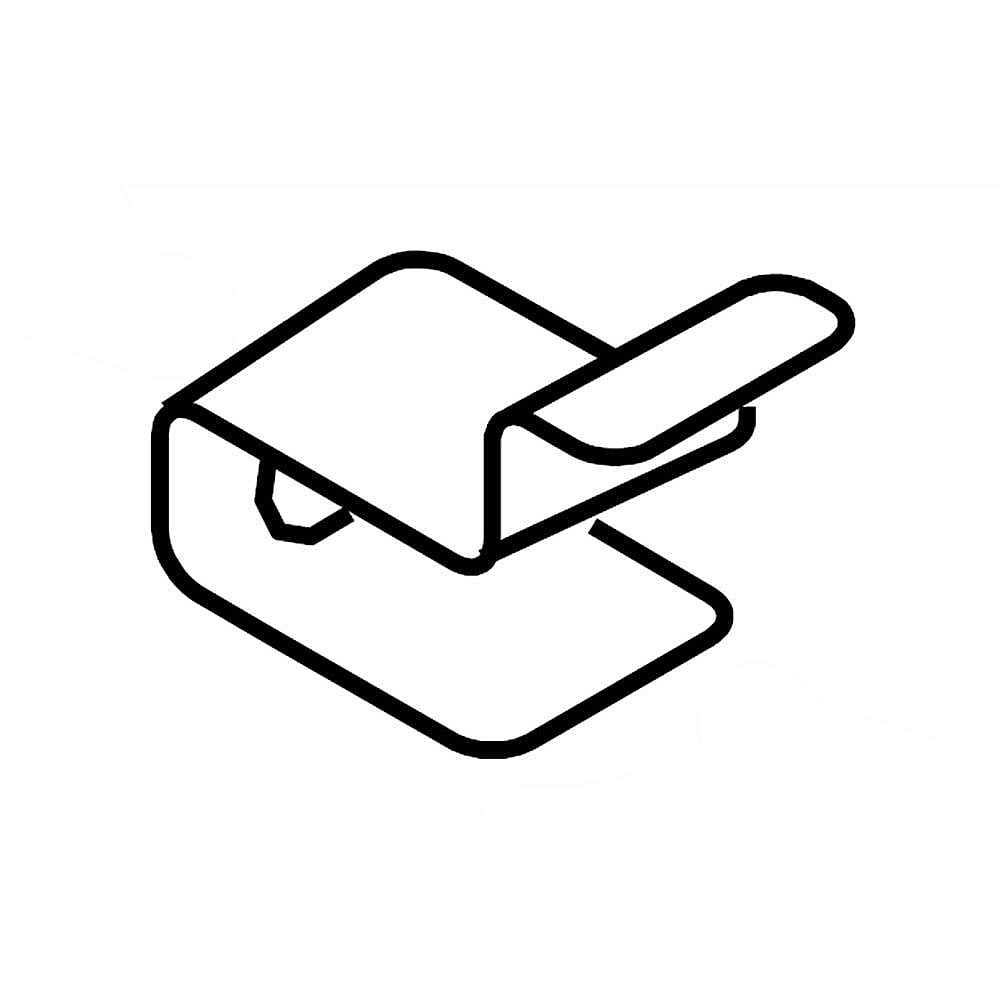 Part #w10839844, Refrigerator Toe Grille Clip / 1.00 x 1.00 x 0.75