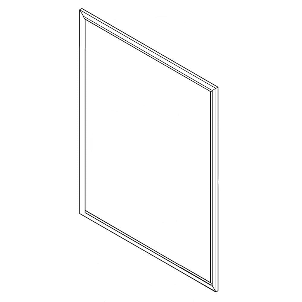 Part #w10849442, Refrigerator Door Gasket (Black) / 30.00 x 19.50 x 2.00