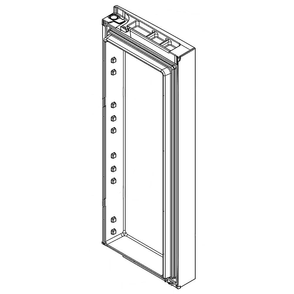 Part #w10849510, Refrigerator Door Assembly, Right (Black And Stainless) / 50.00 x 22.00 x 10.00