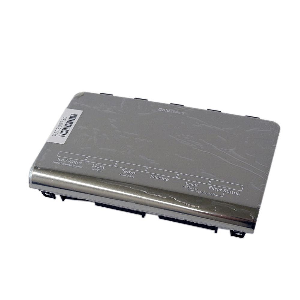 Part #w10852669, Refrigerator Dispenser User Interface Control (Silver) / 10.25 x 3.25 x 7.50