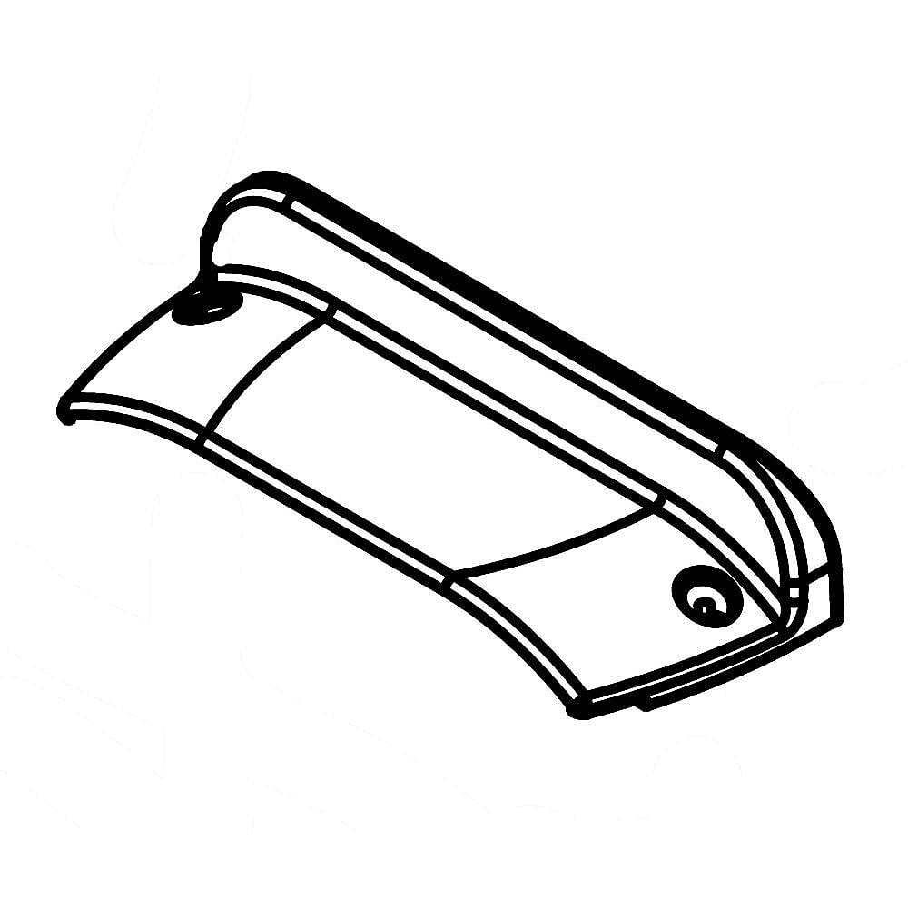 Part #w10852738, Freezer Lid Handle / 7.50 x 2.25 x 1.75