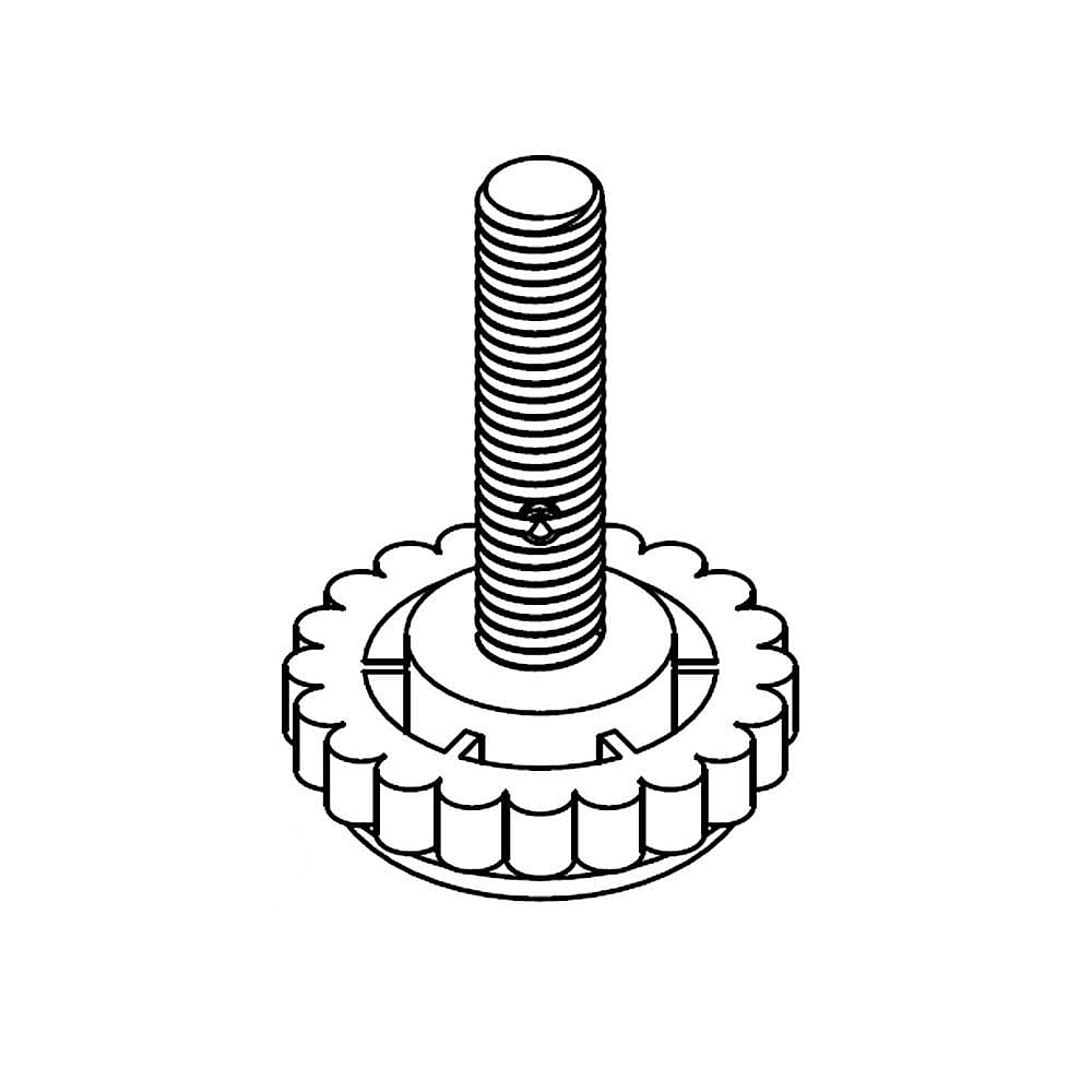 Part #w10854419, Refrigerator Leveler / 2.50 x 1.25 x 1.00