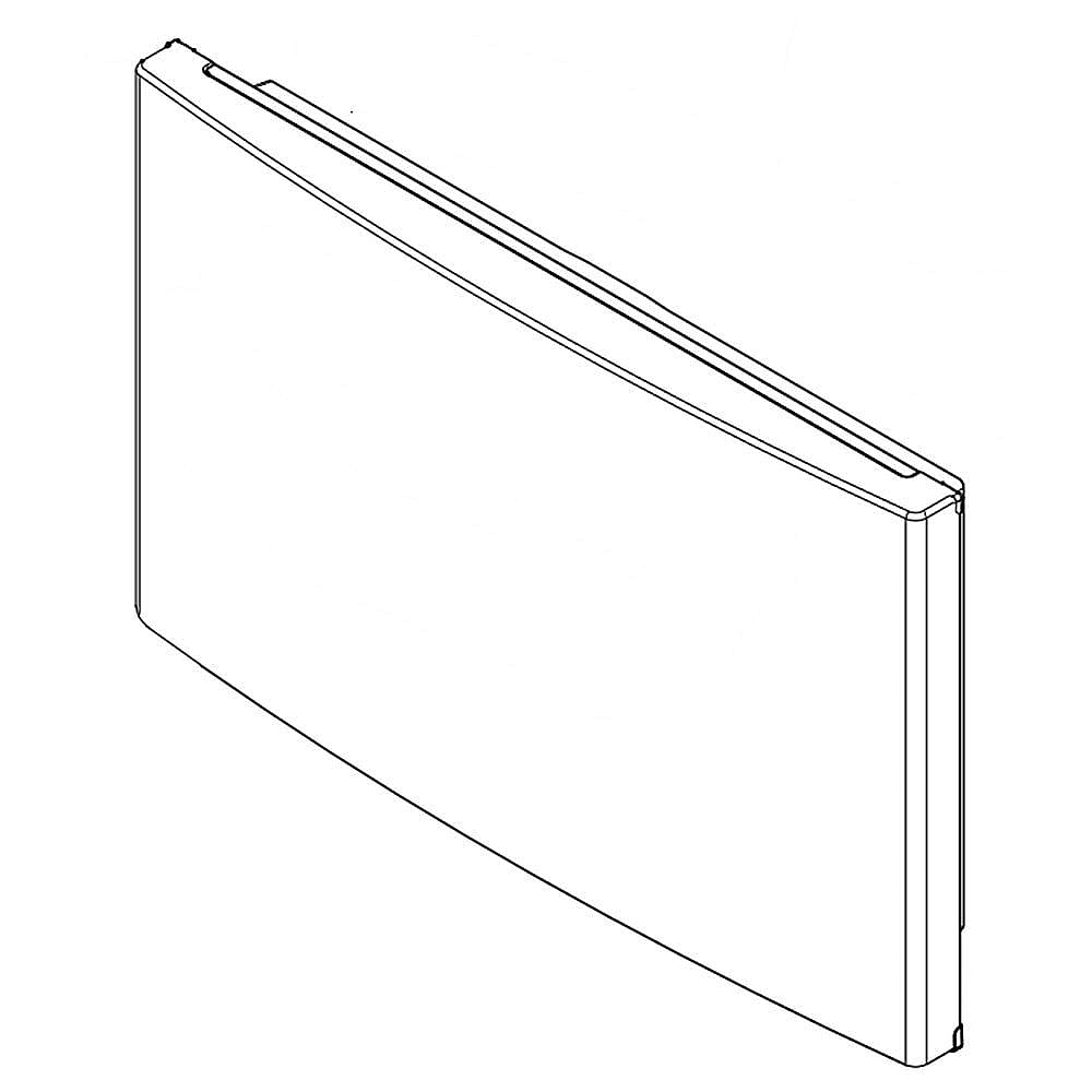 Photo of GE Part #w10855081, Refrigerator Freezer Door Assembly (Stainless) from Repair Parts Direct